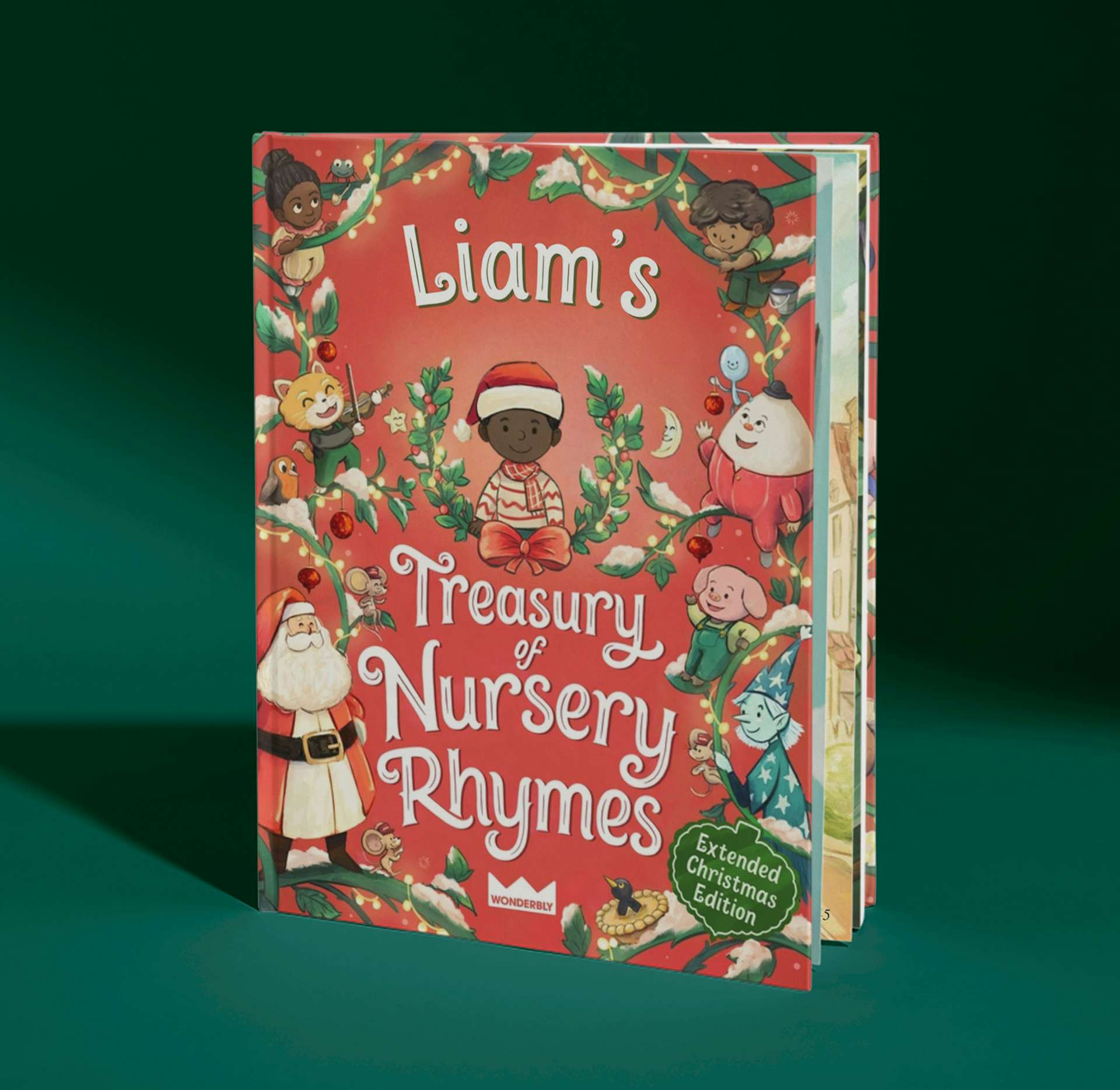 front cover of nursery rhymes christmas