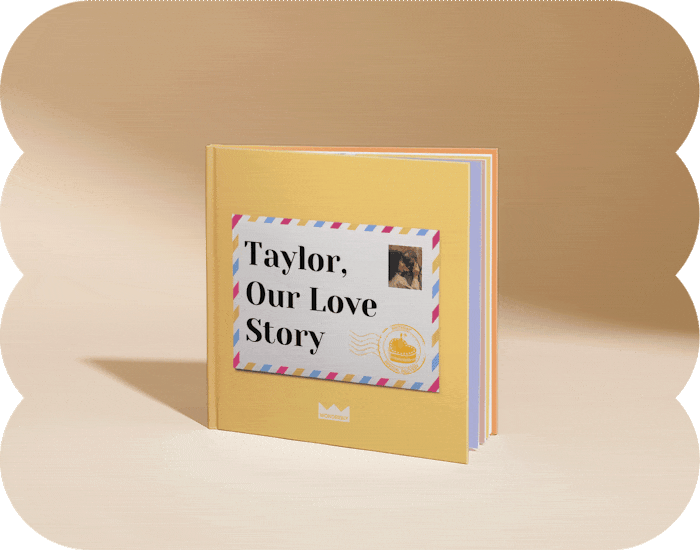gif of different front covers of our love story birthday edition