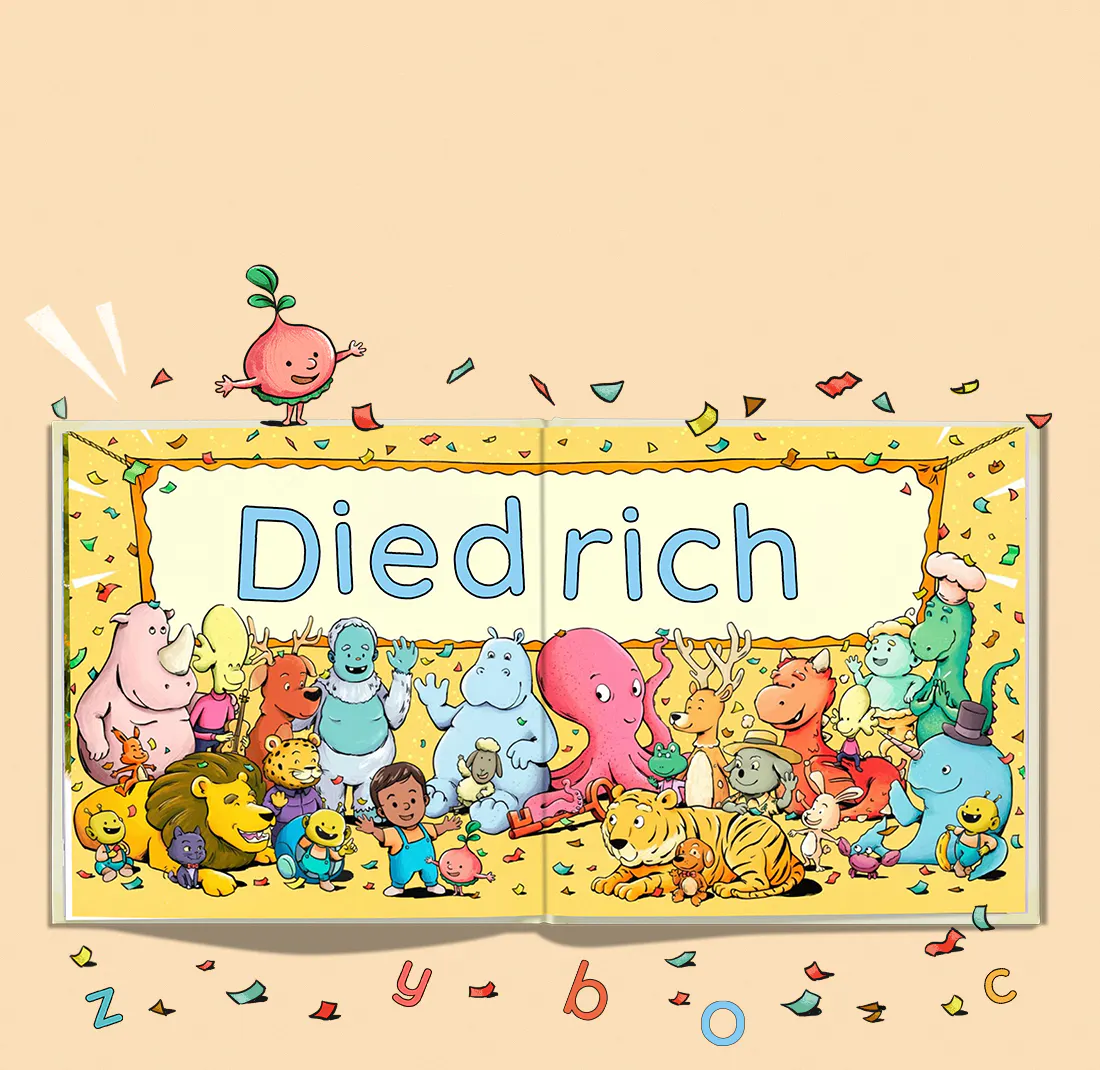 Innenseite aus D wie Du mit Kindername