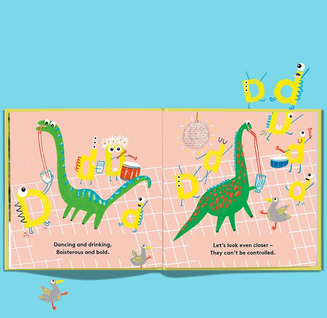  Dinosaur illustrations in the book