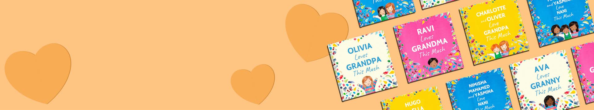 range of Wonderbly books for grandparents
