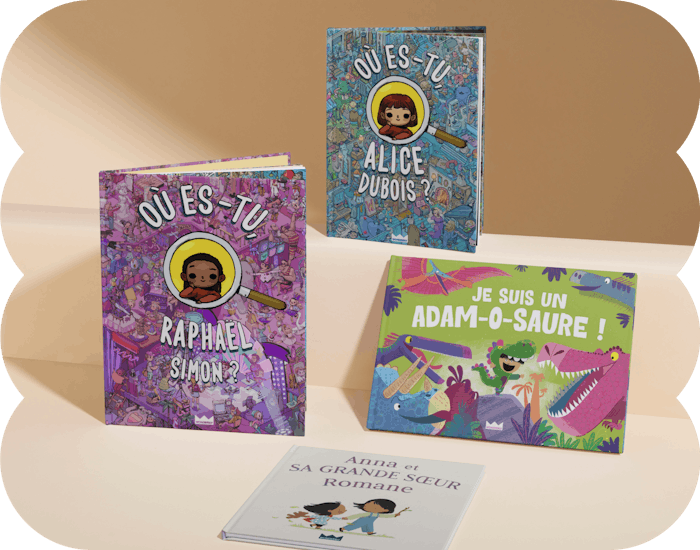 collection de livres personnalisés
