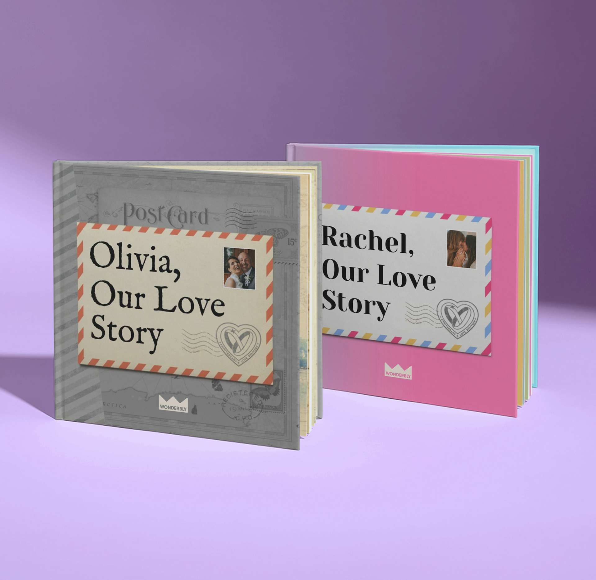 two front covers of our love story anniversary edition