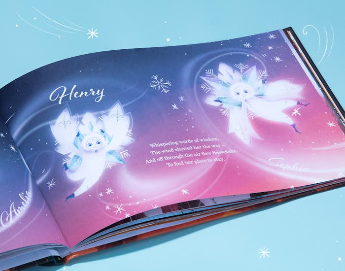 Beautiful Christmas illustrations in the book