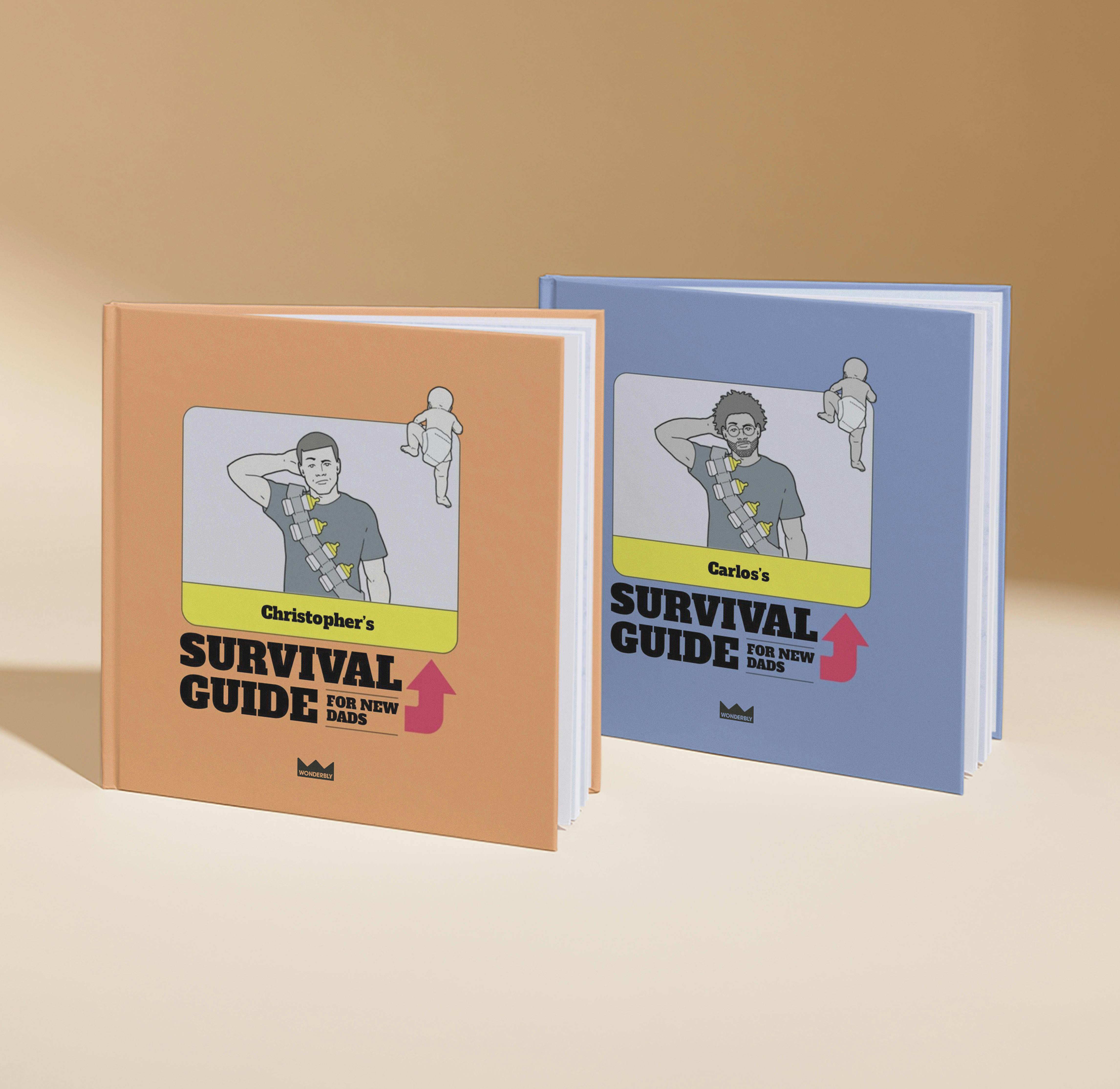 two covers of dad survival guide