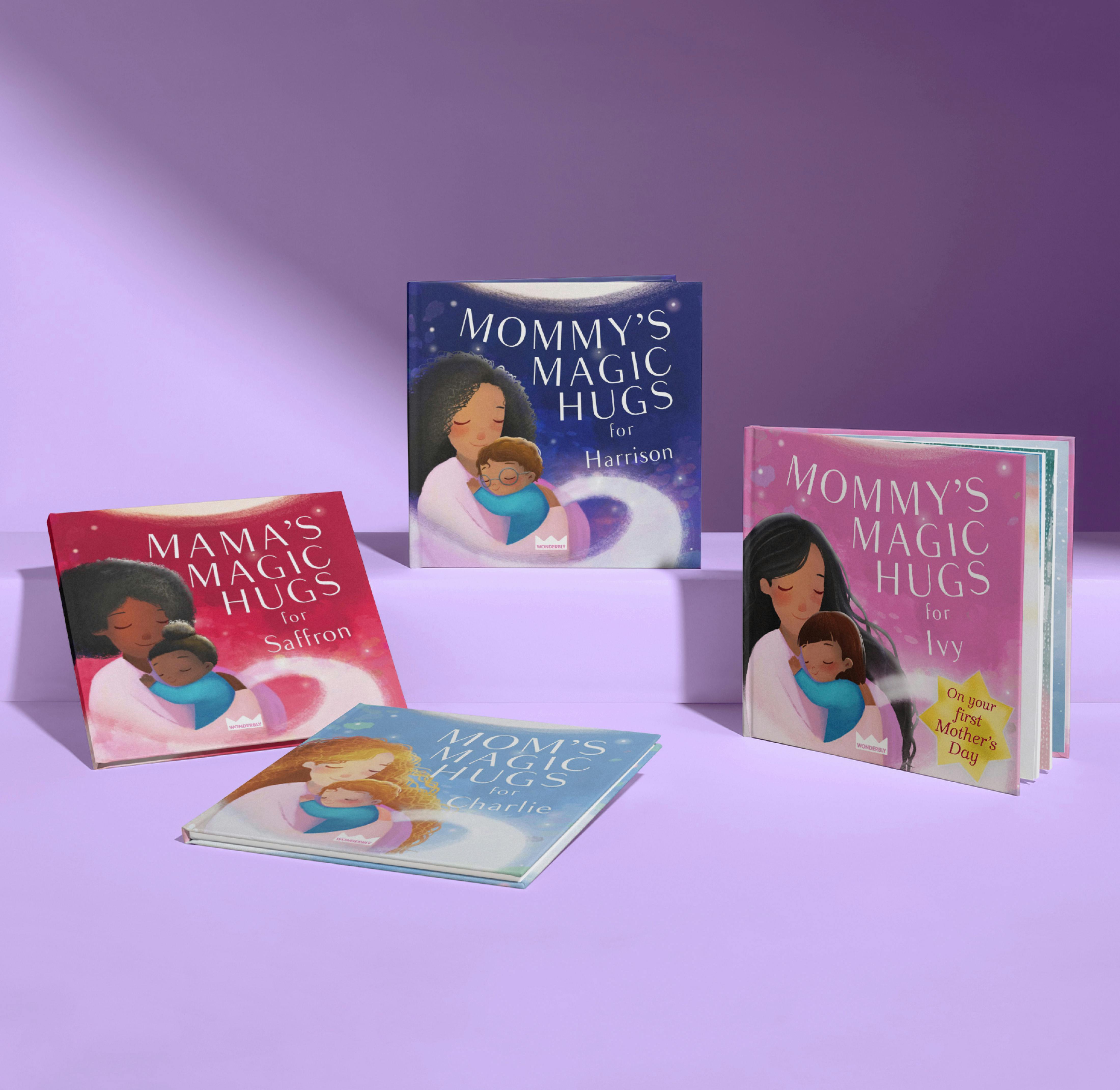 mommy's magic hugs book with different colours and special edition cover