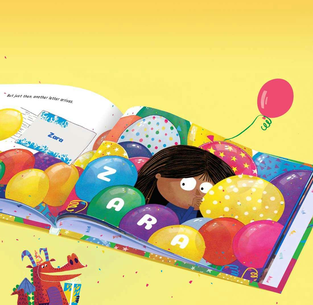 personalised book spread