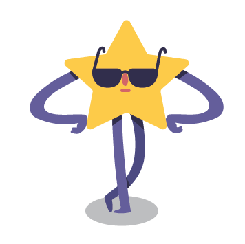 Icon "5 stars" - illustration of star with sunglasses
Value icon