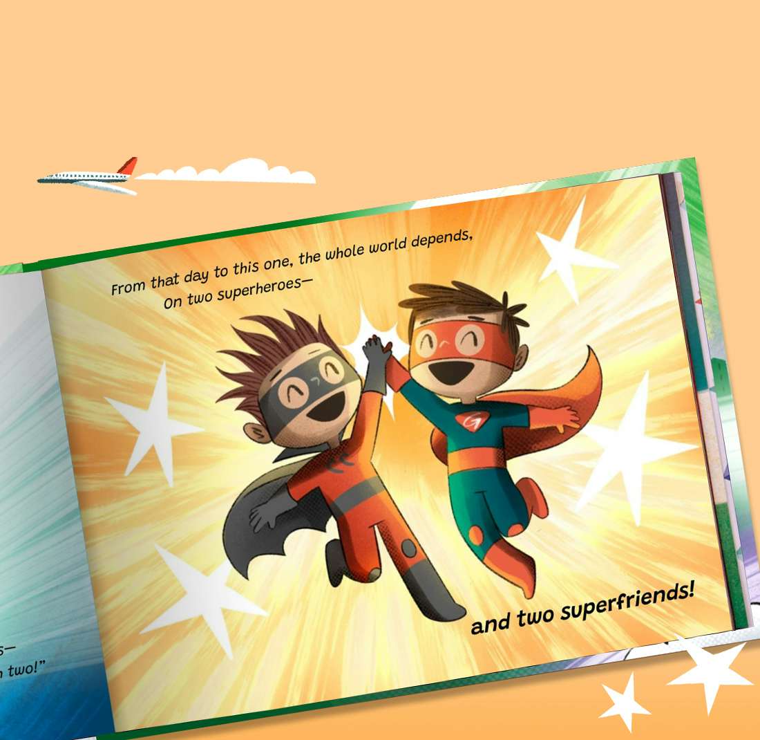 Book showing superfriends