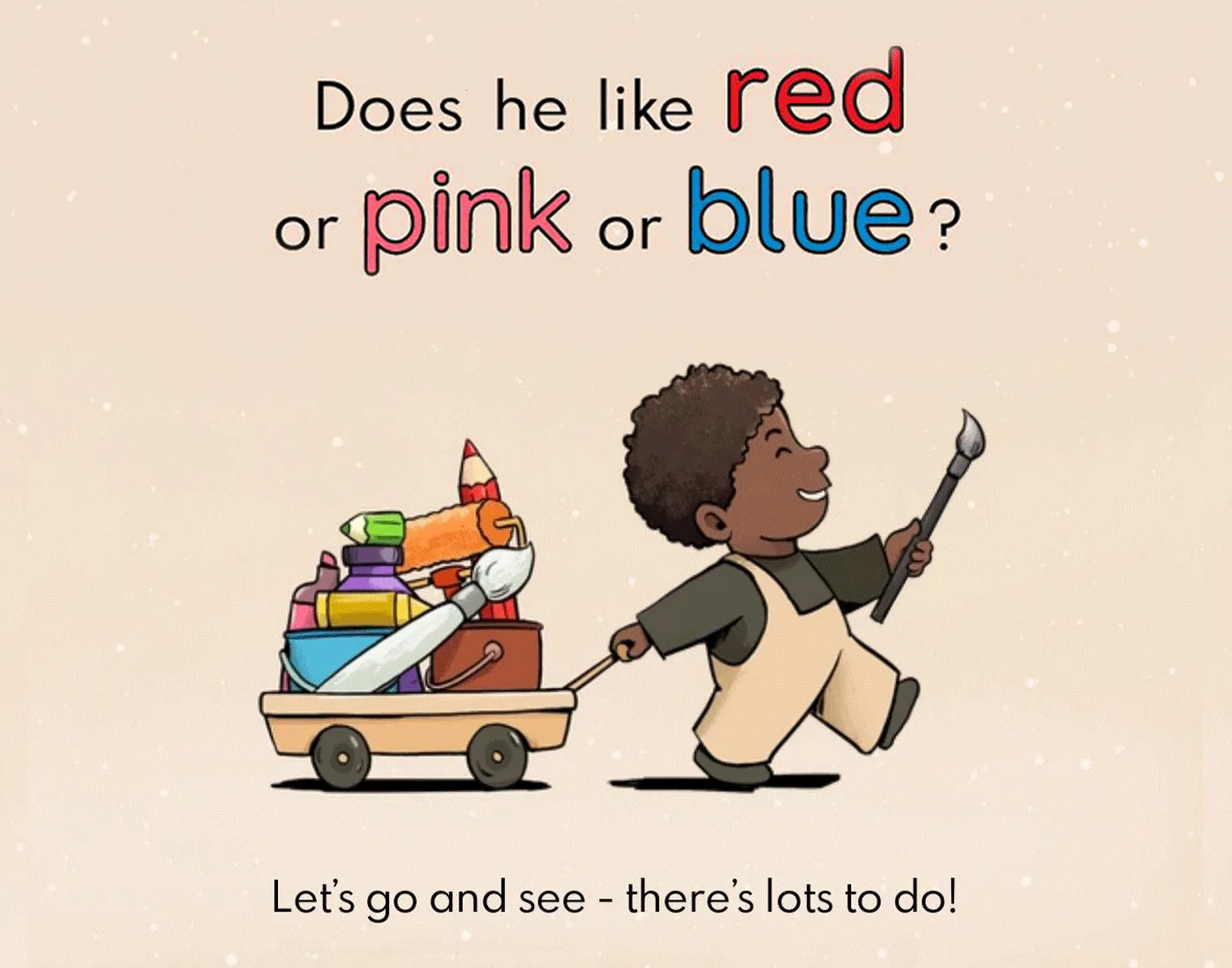 Child learning about colours