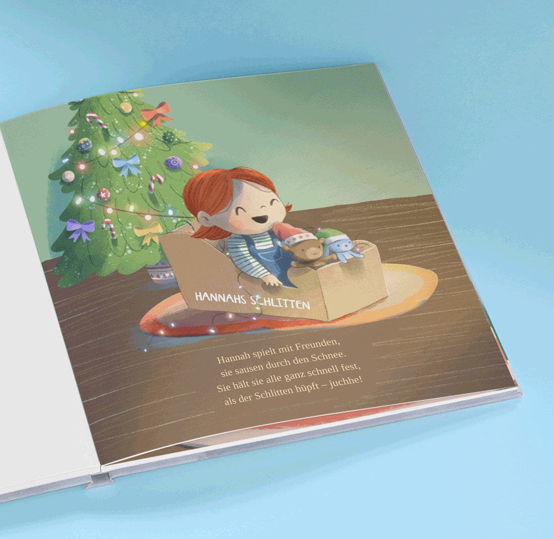 gif of open pages in christmas kindess for you book