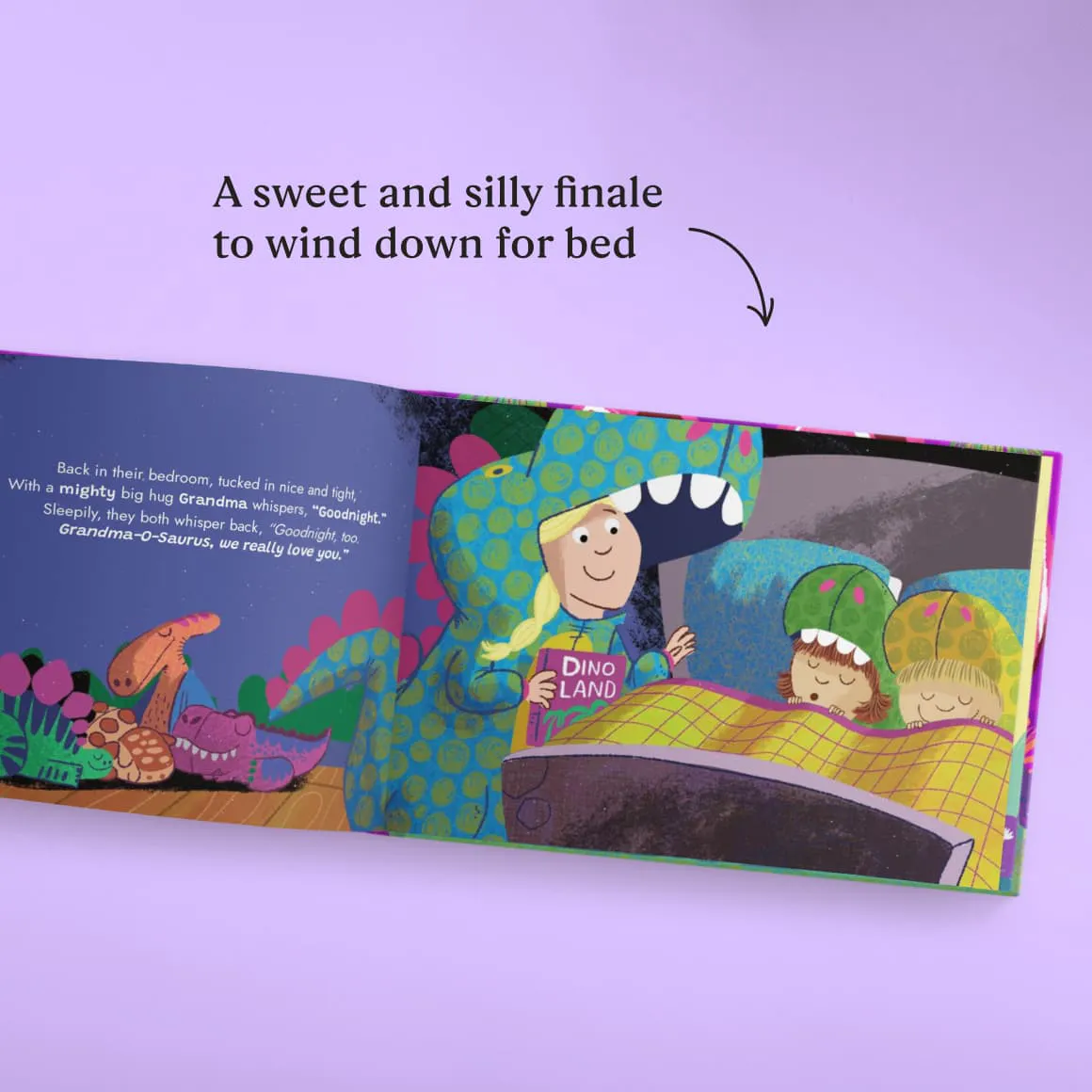A page inside the personalised book