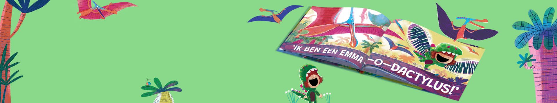 Een pagina uit het boek met de naam van een kind