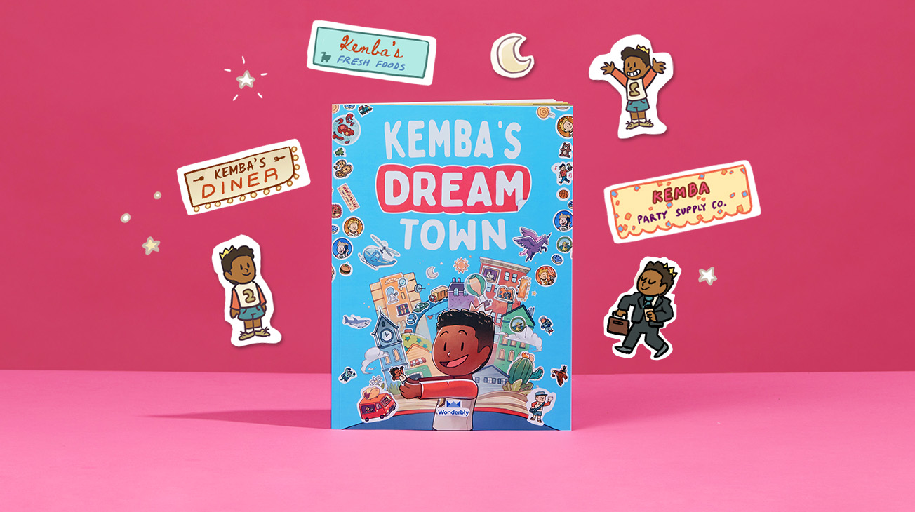 My Dream Town Sticker Book For Kids Wonderbly