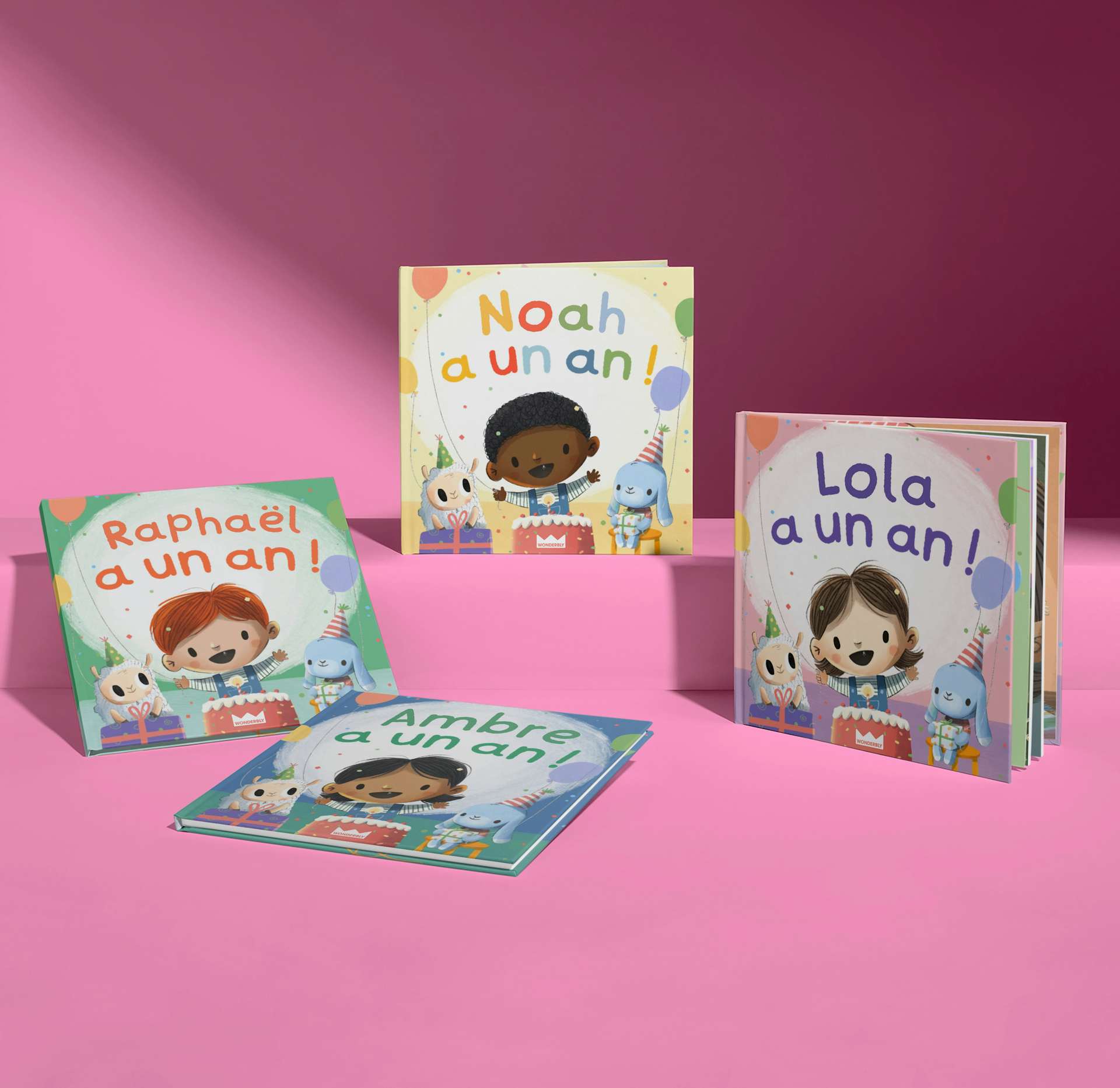 1er anniversaire de bébé Premier livre d'anniversaire pour filles