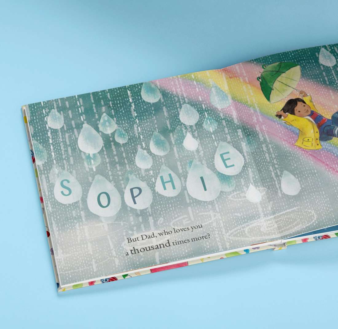 spread of book - raindrops