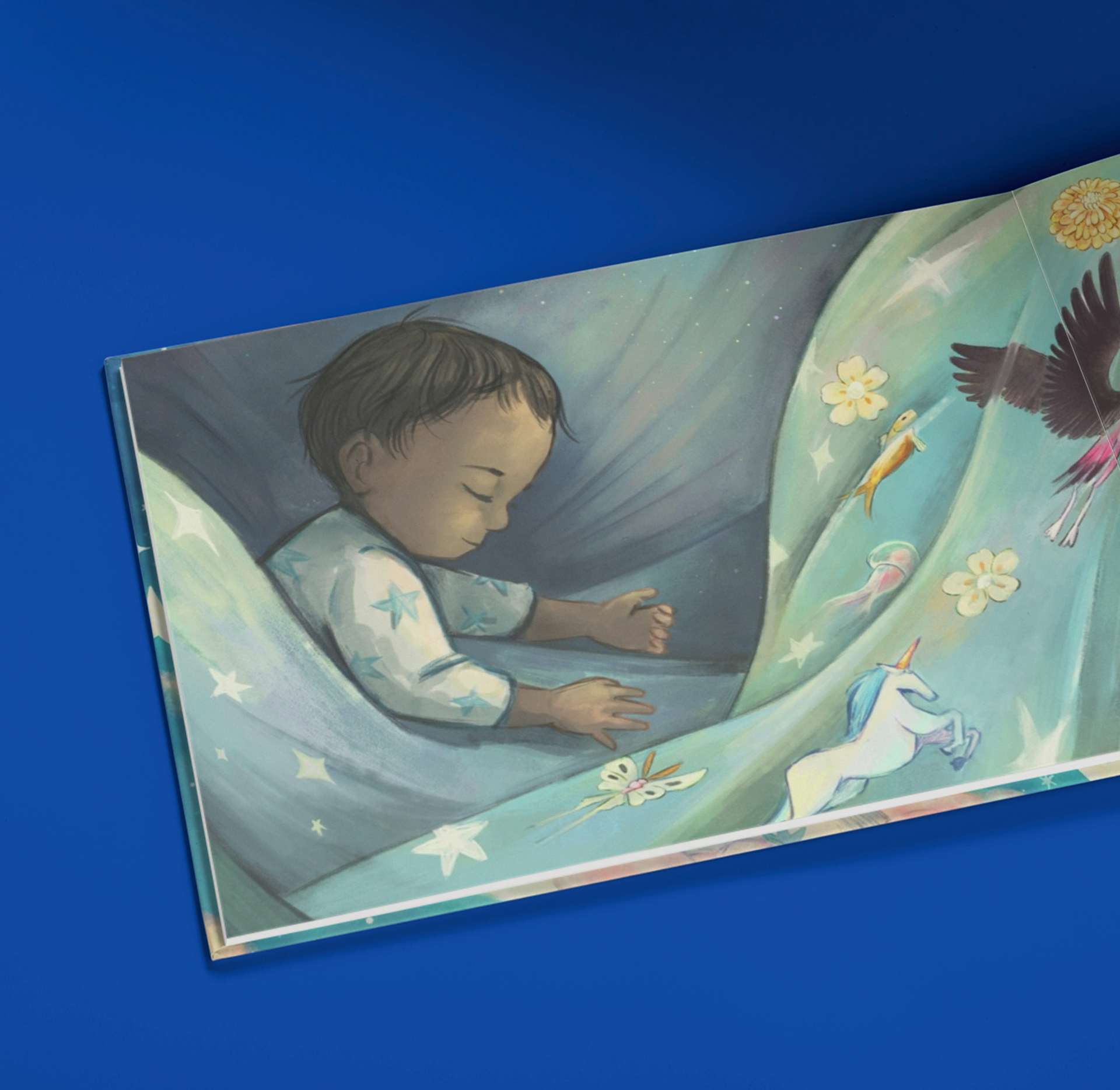 Page showing child sleeping