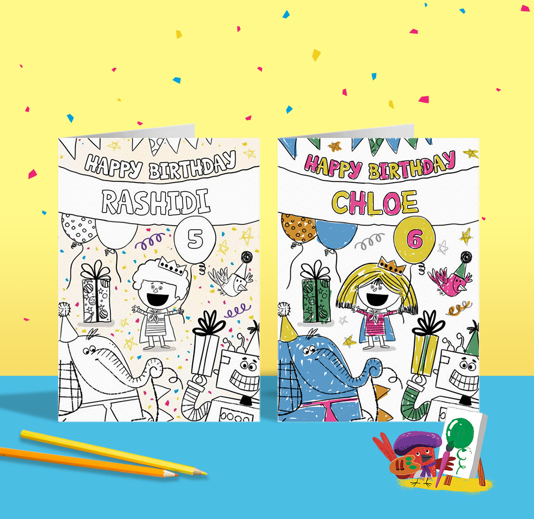 Free Personalised Birthday Card | Print At Home | Wonderbly