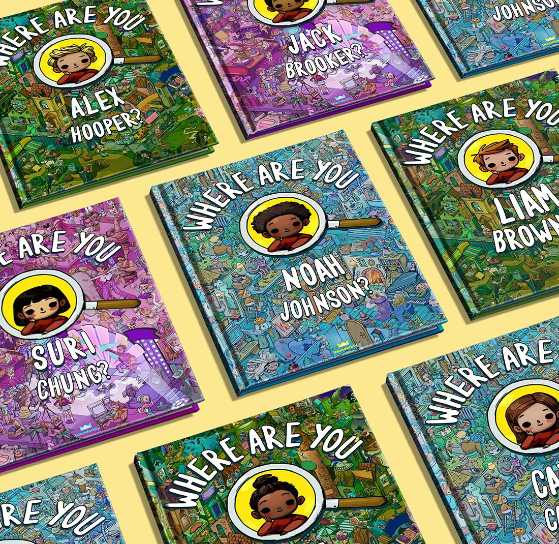 Personalized front covers of Where Are You