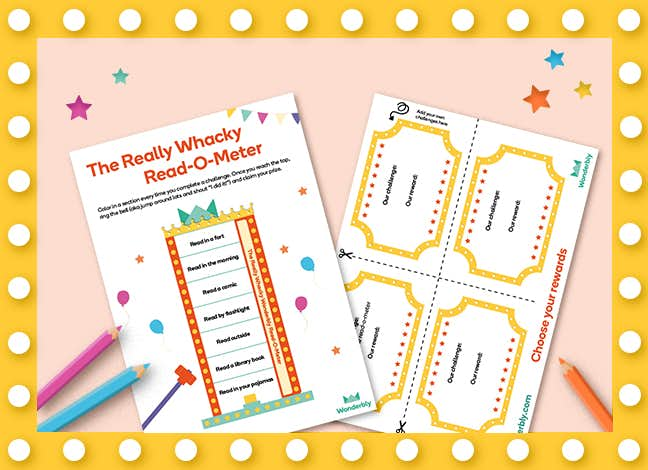 really whacky read-o-meter activity sheet