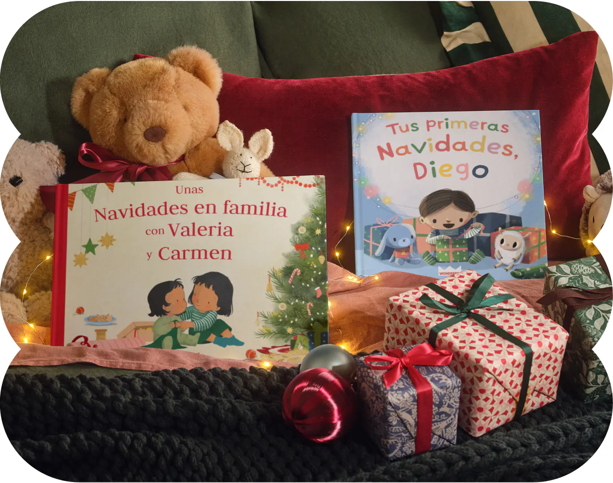 Dos portadas personalizadas - Las primeras Navidades a tu lado