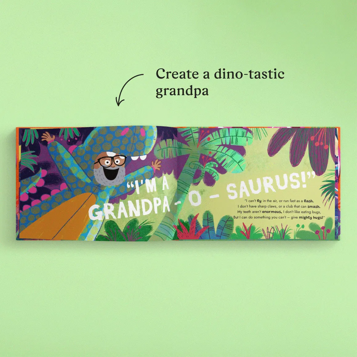 GIF showing the personalized pages of the book