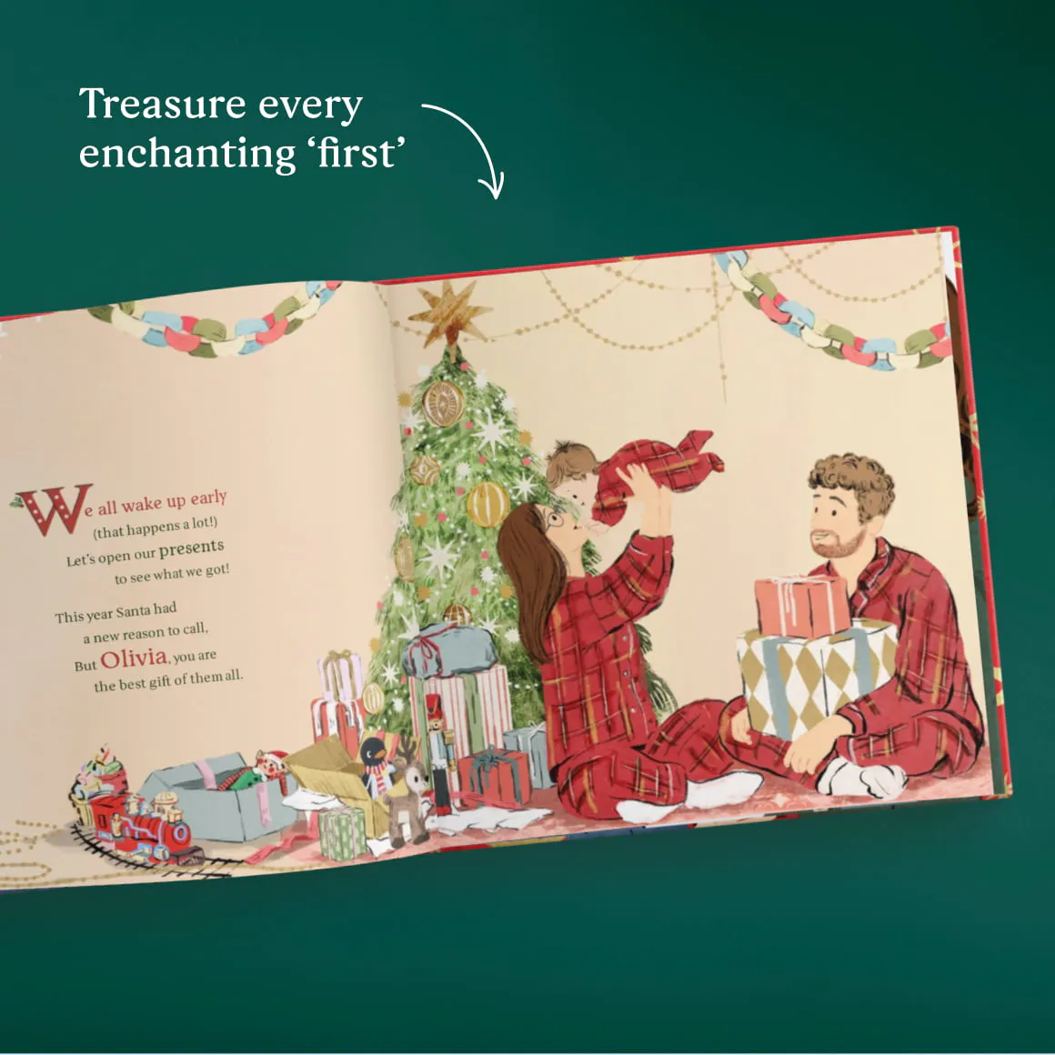 A page inside the personalised book