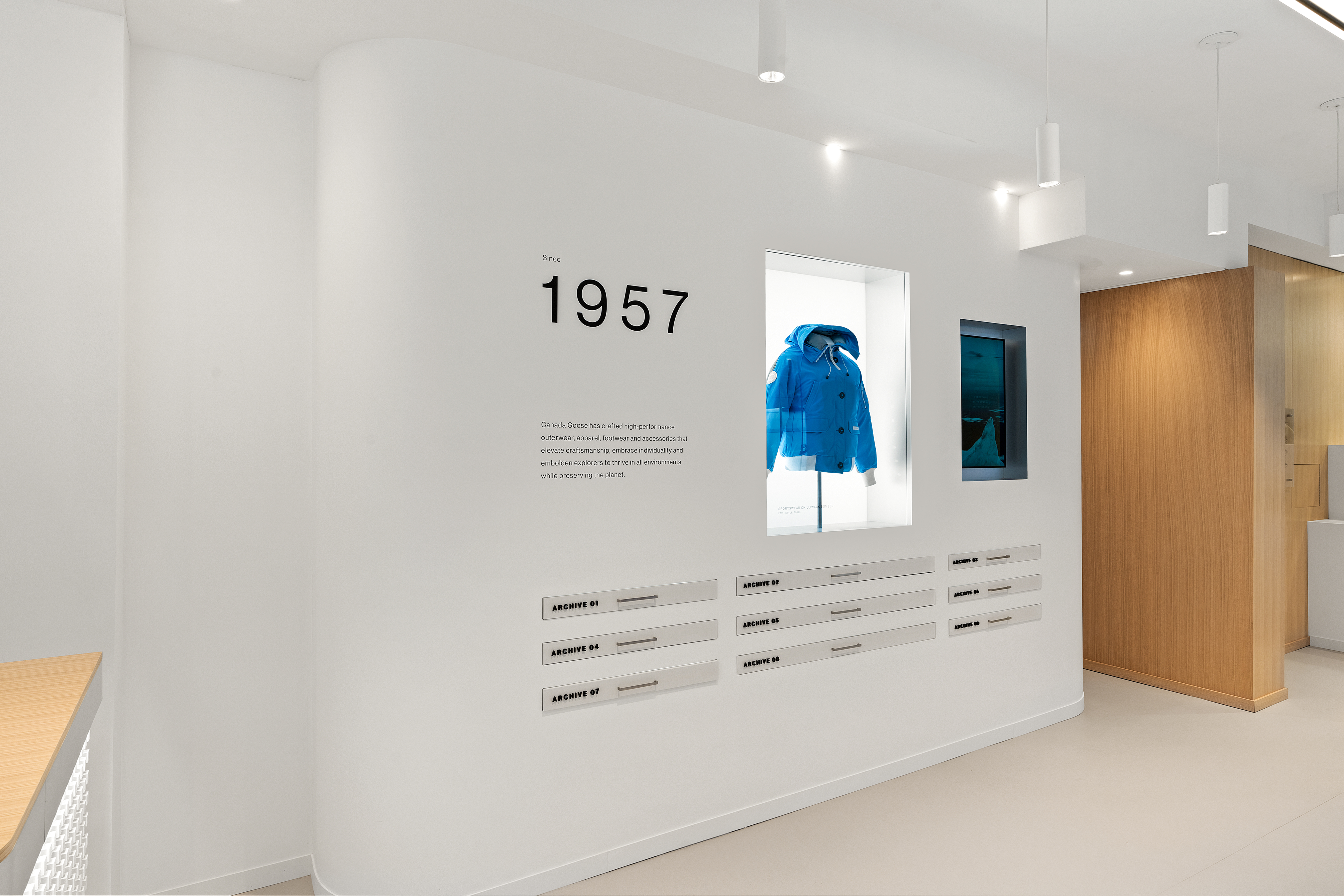 Canada Goose "Born in the North" pop-up at Bloomingdale's