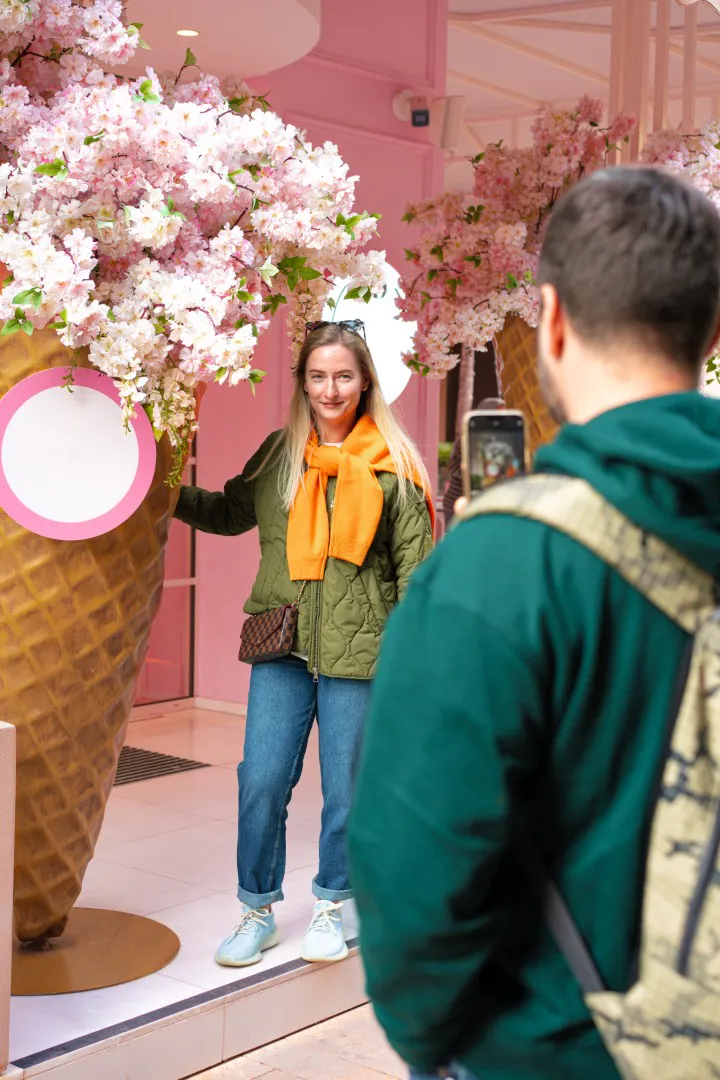 Guests capturing content within an experiential activation