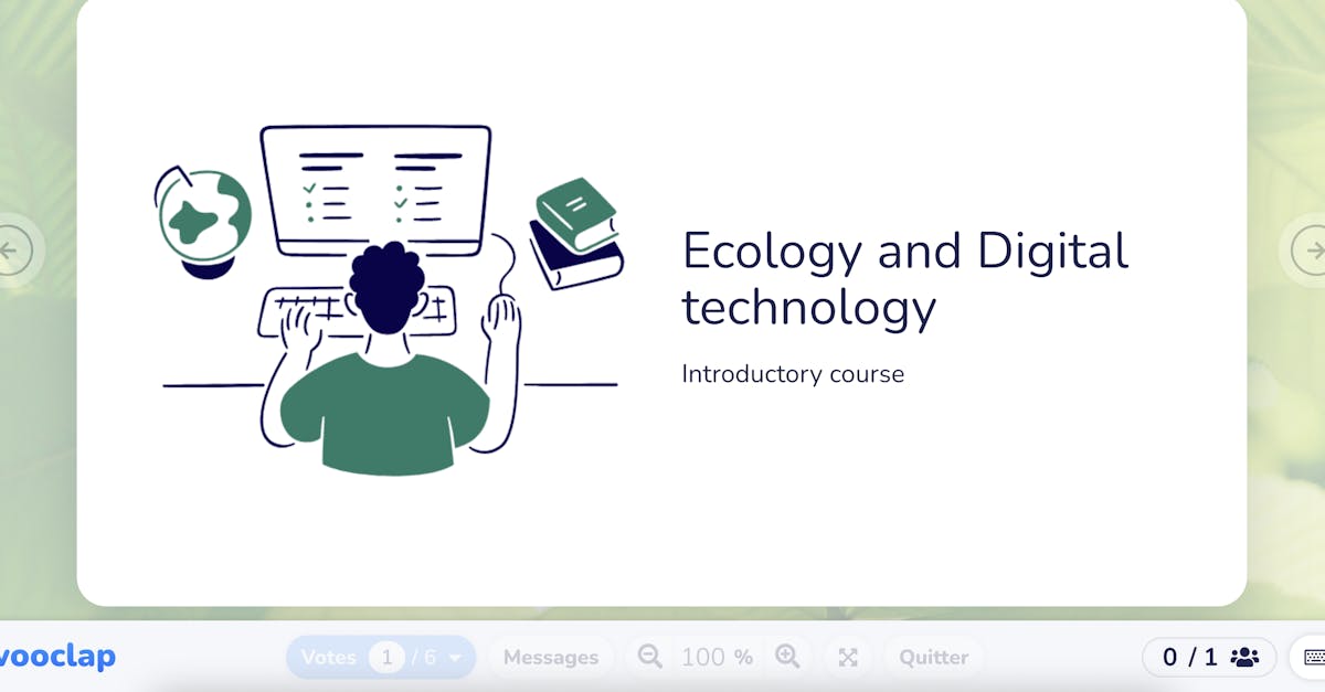  Ecology and Digital technology