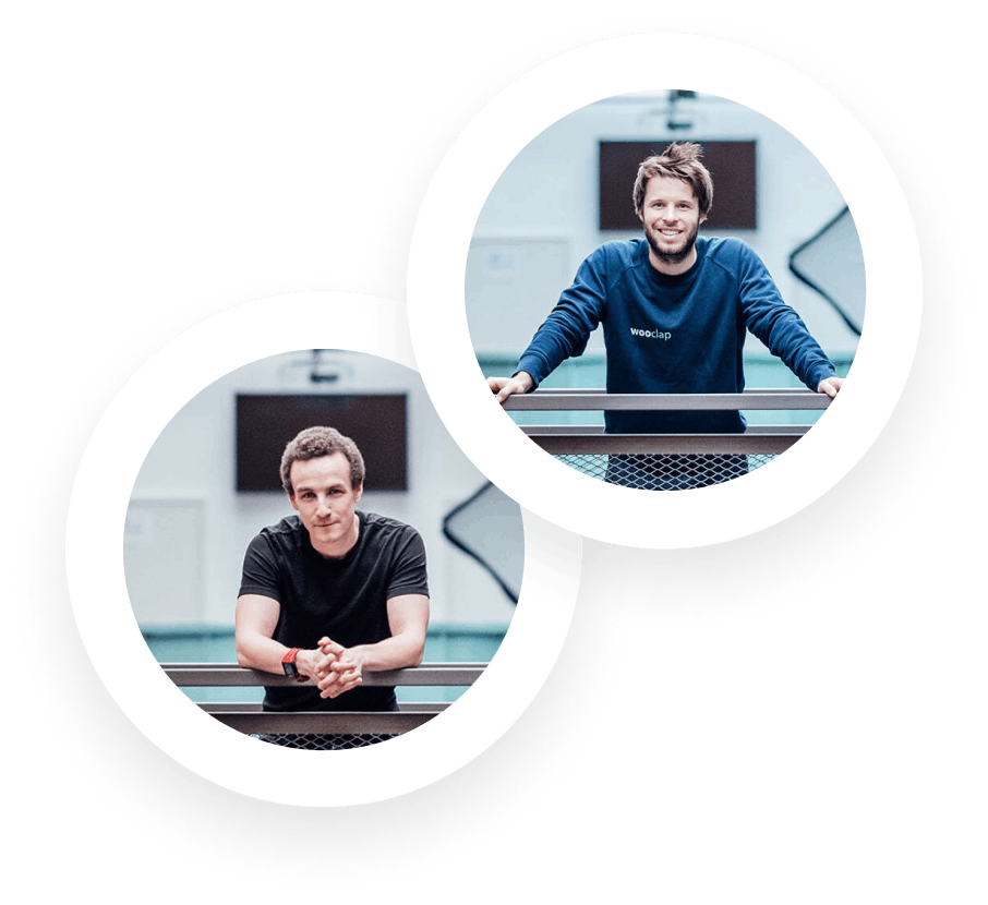 Jonathan Alzetta, CTO at Wooclap and Sébastien Lebbe, CEO at Wooclap
