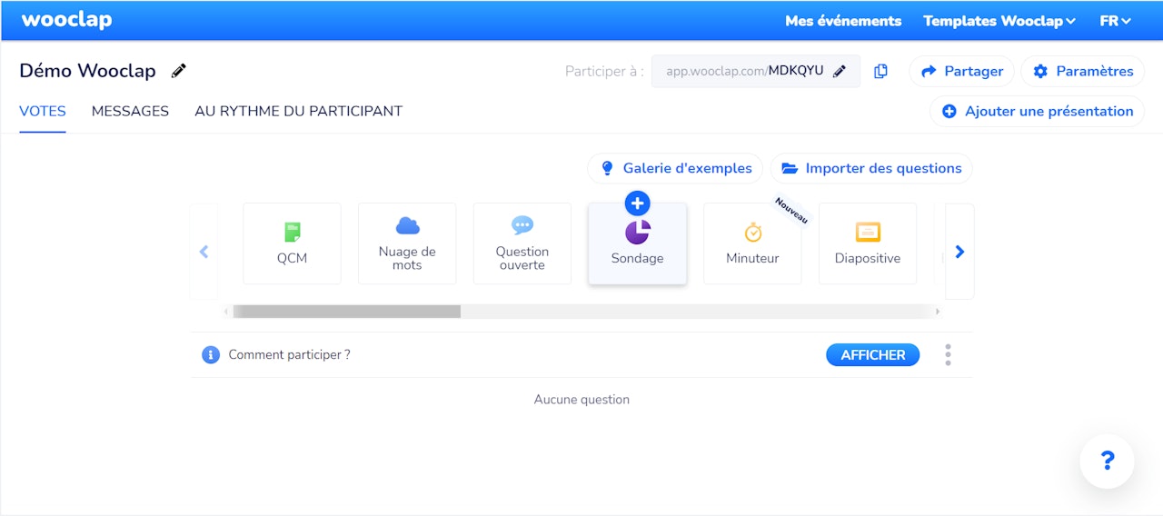 Create a survey