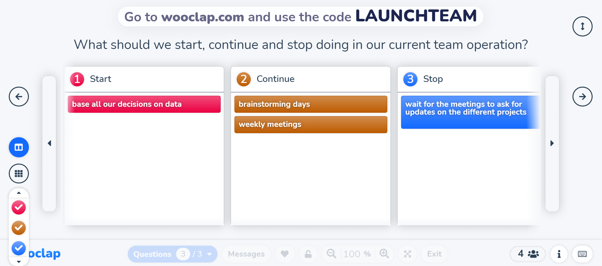 Free Wooclap templates for easy content creation