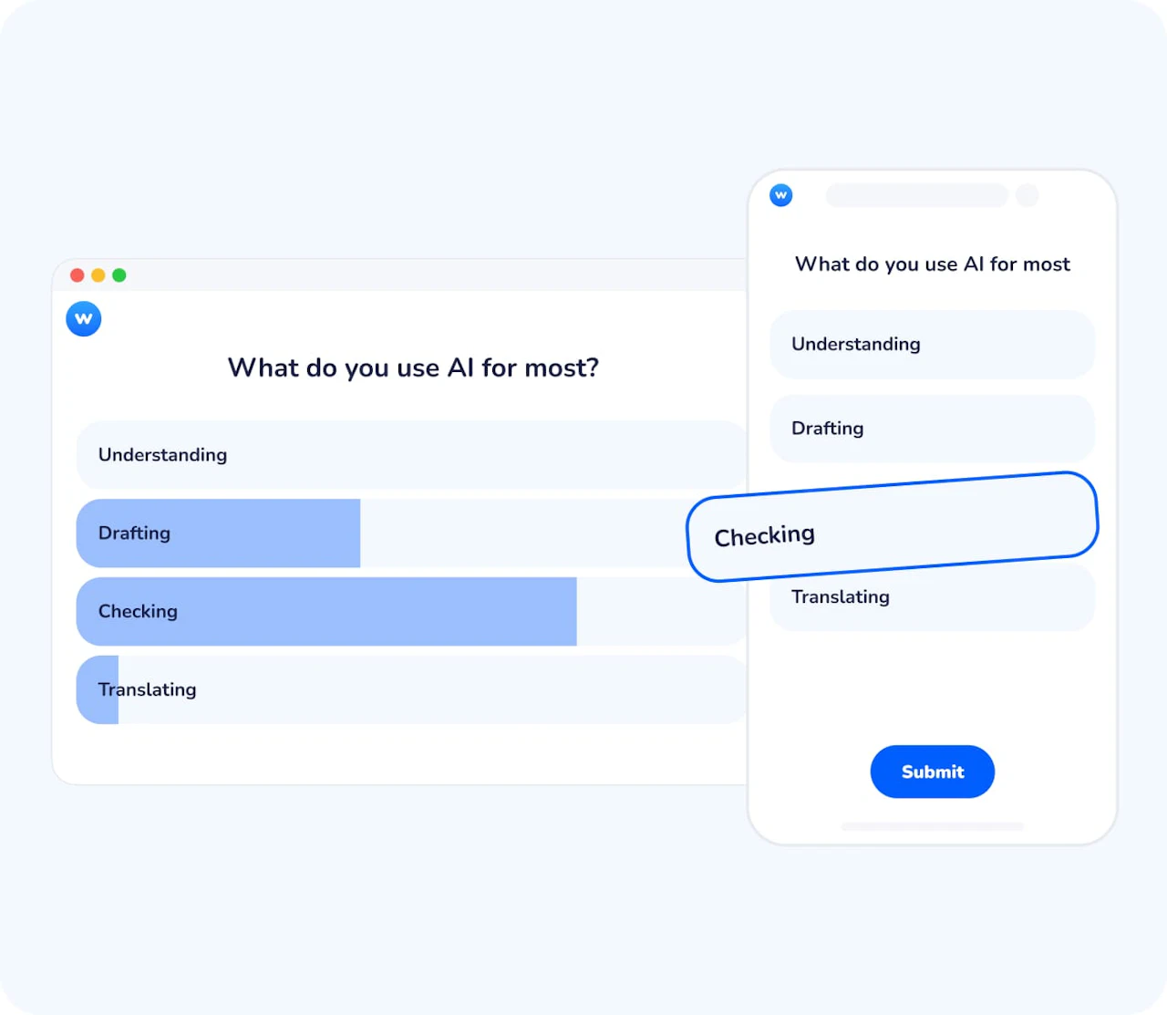 Live Polling Question Type - Wooclap