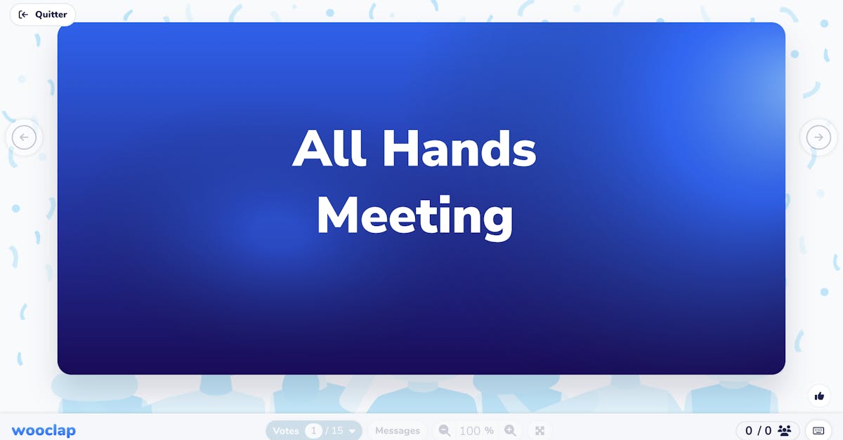 All hands Meeting 