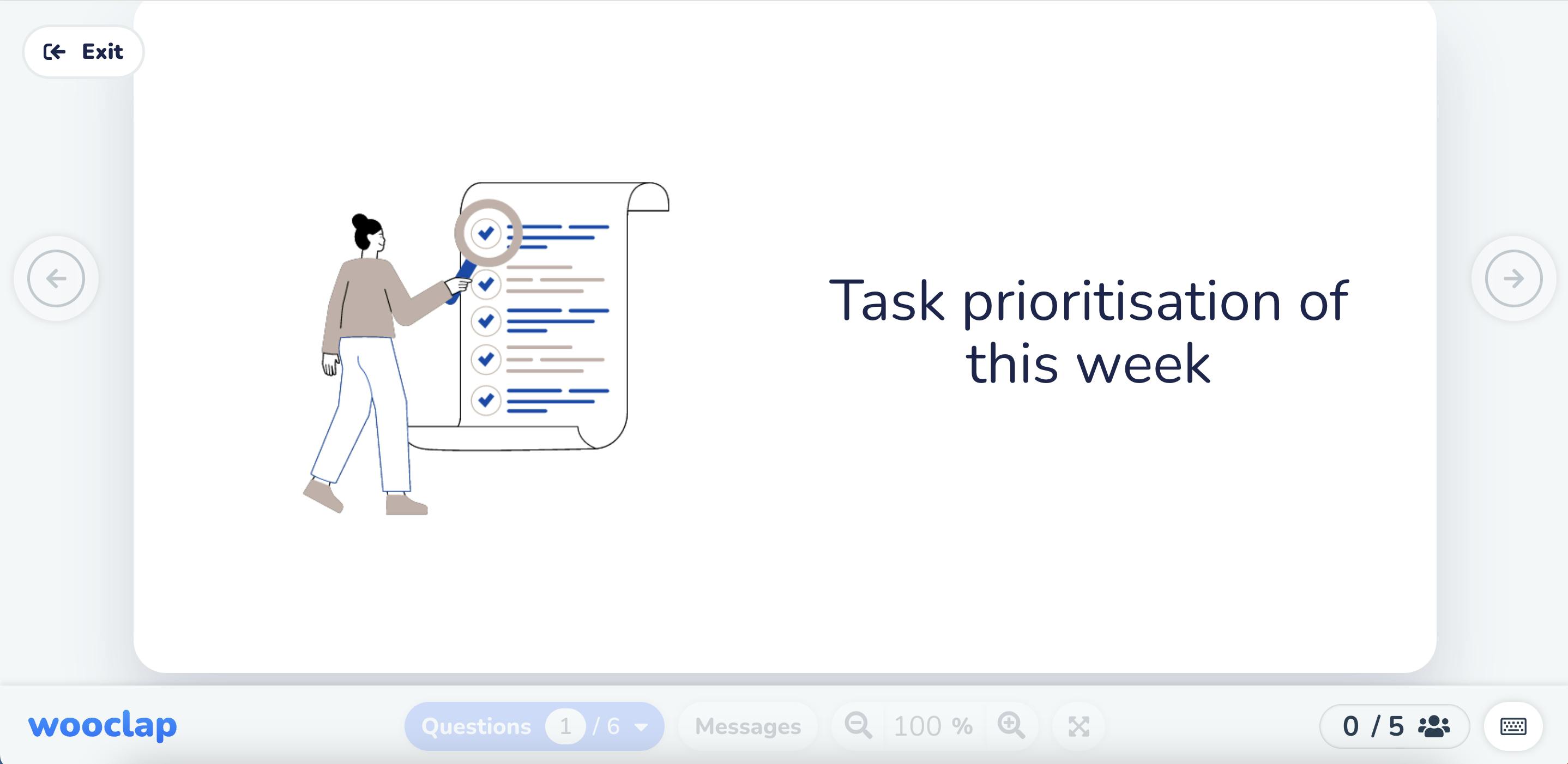 Task prioritisation of this week
