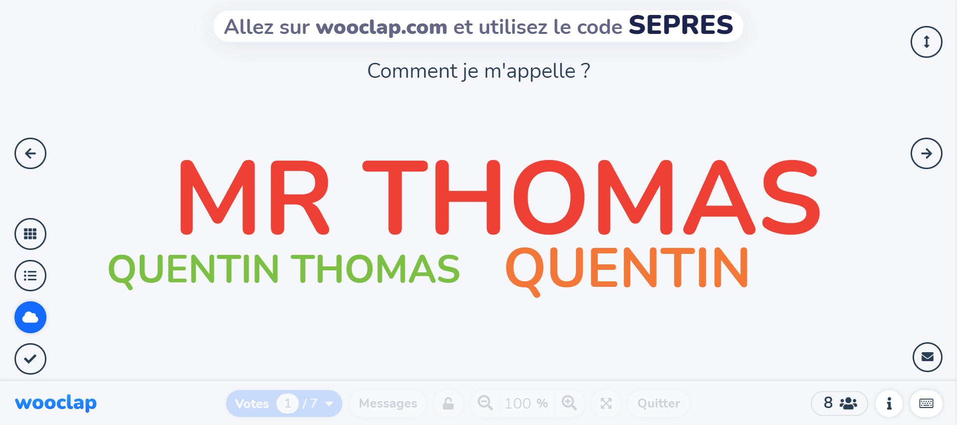 Comment je m'appelle ?
