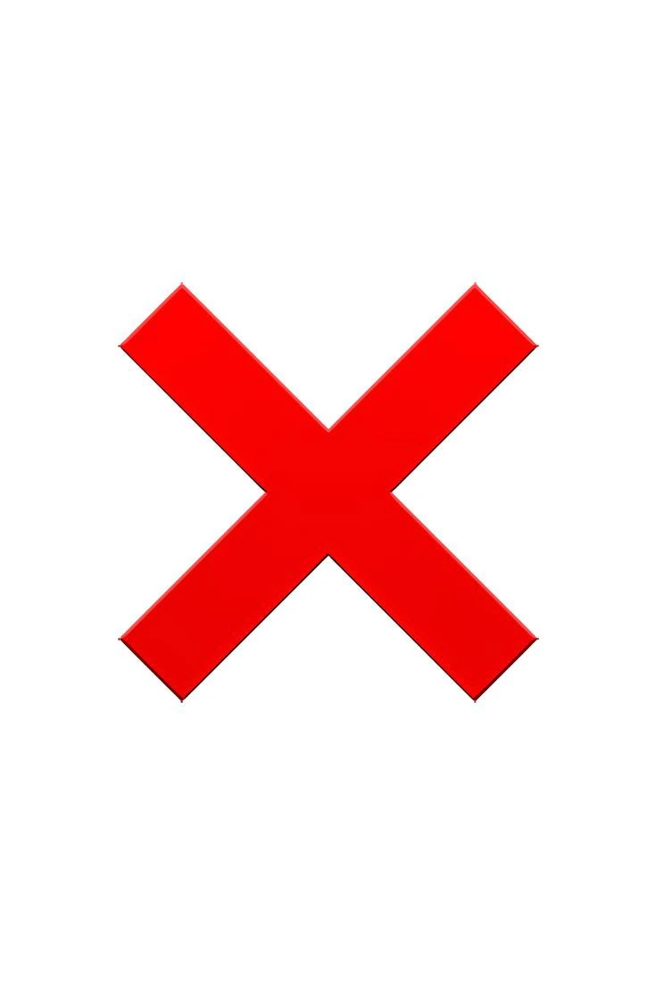 A red cross icon