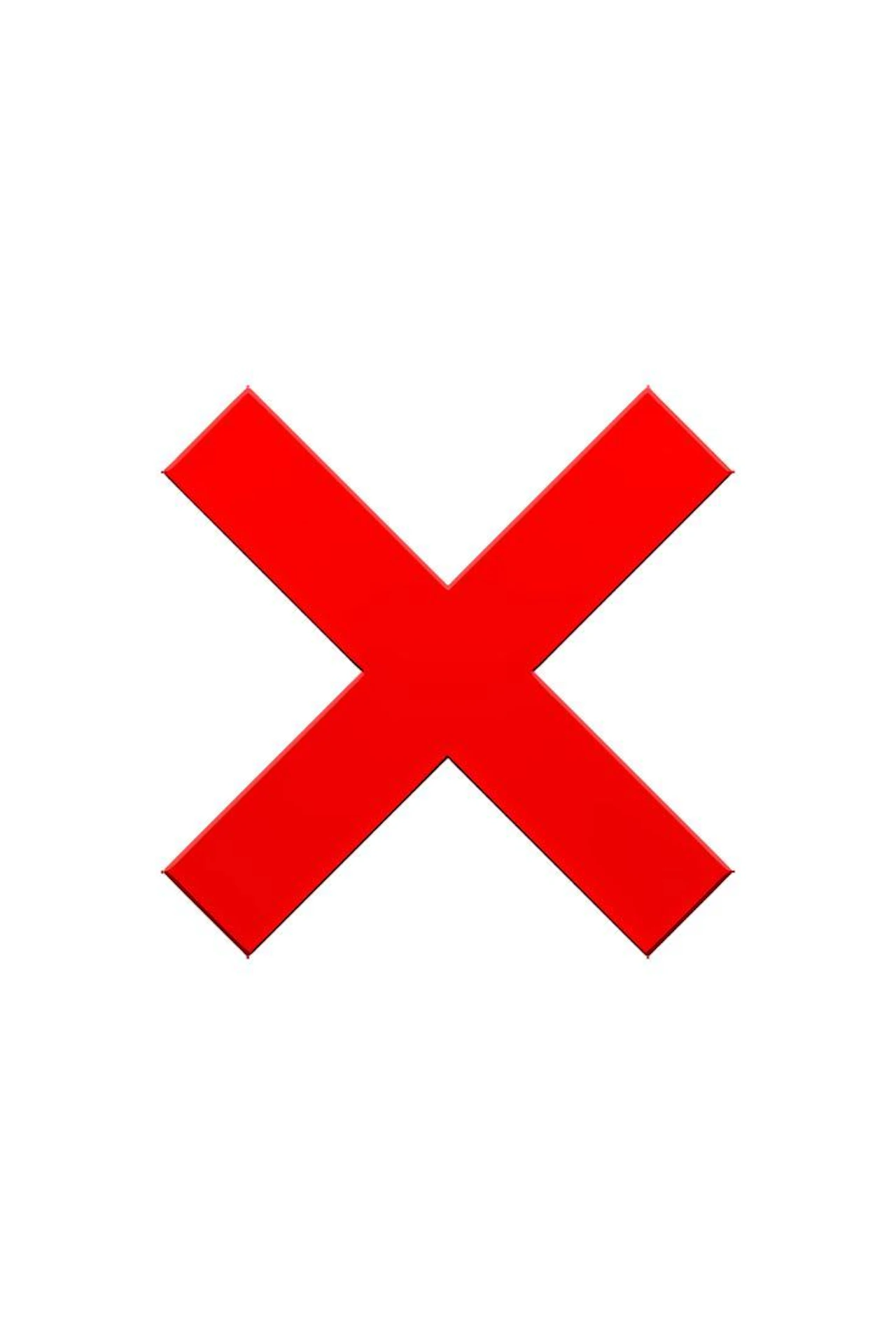 A red cross icon