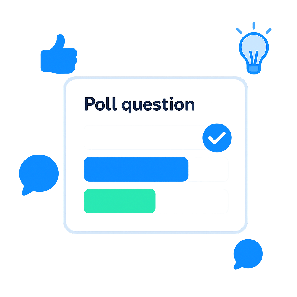 Floating card illustration