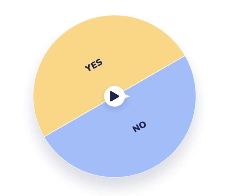 The Yes or No wheel is the ideal tool for making quick decisions, improving brainstorming or meetings.