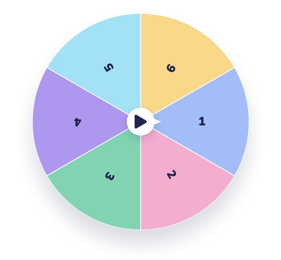 Roue des nombres pour un tirage au sort de chiffres aléatoires.