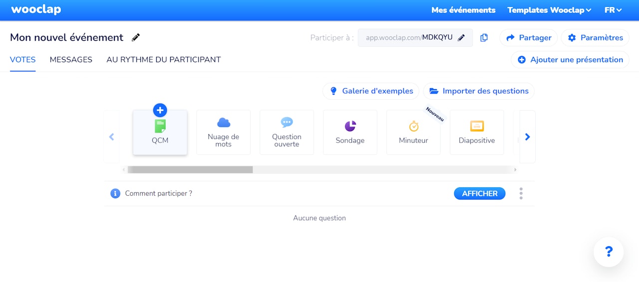 créer un qcm en ligne