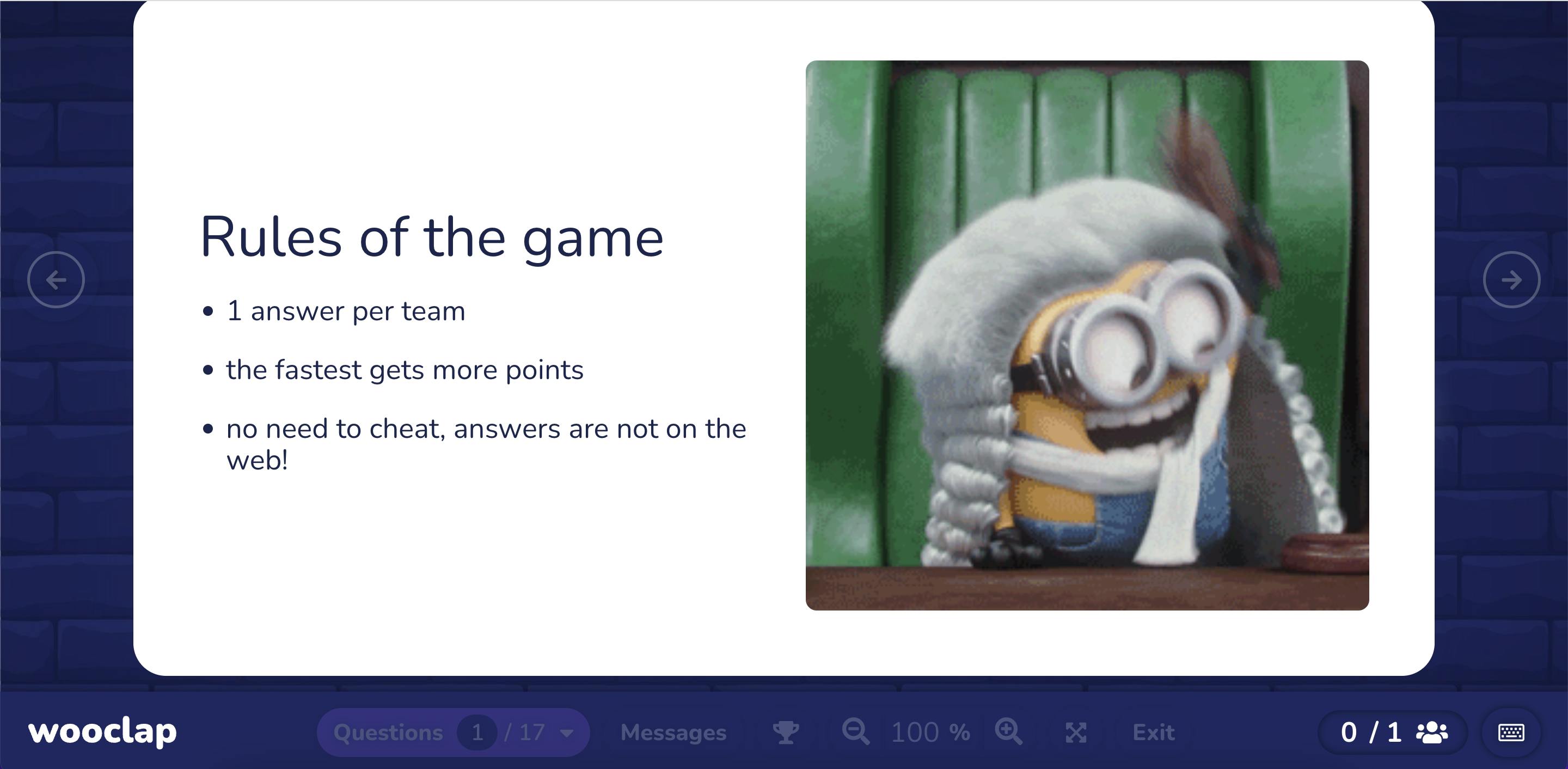 Rules of the game