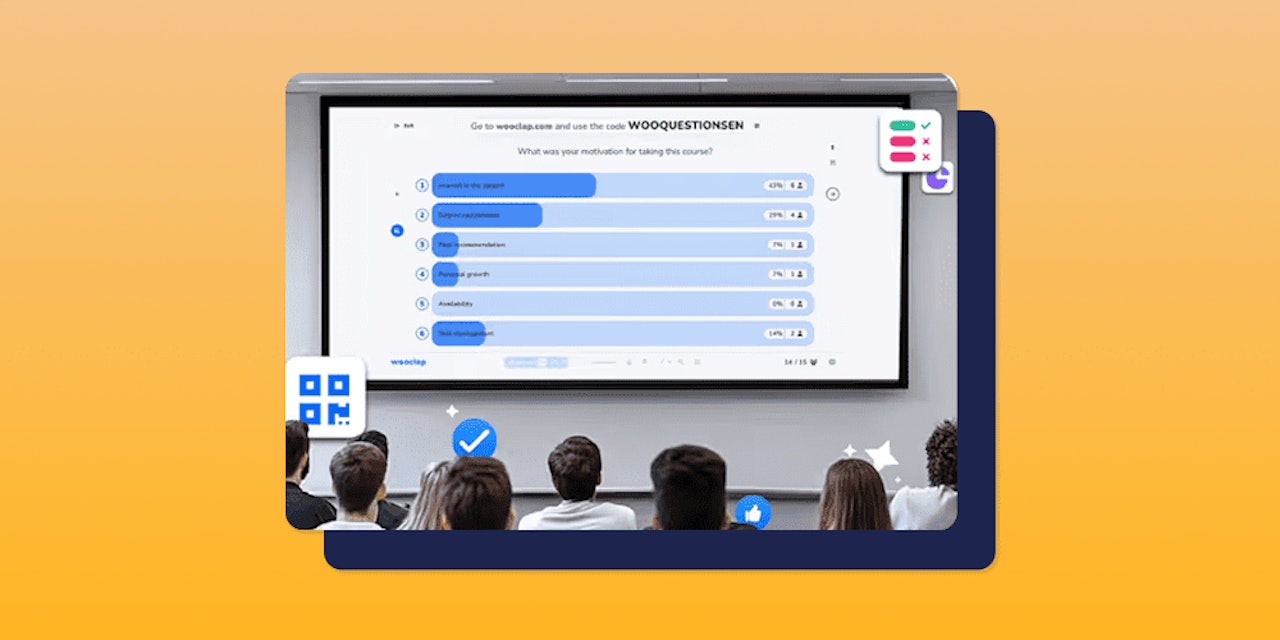 Learners can reacts to wooclap events