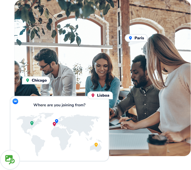 People having a meeting