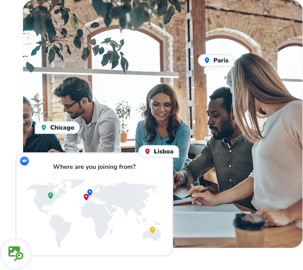 People having a meeting