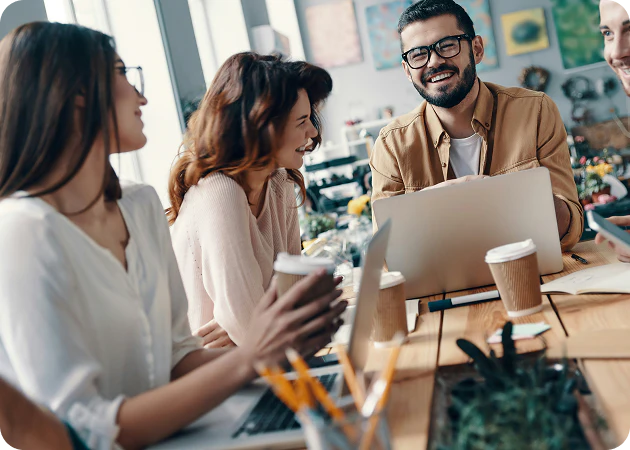 Colegas em uma reunião
