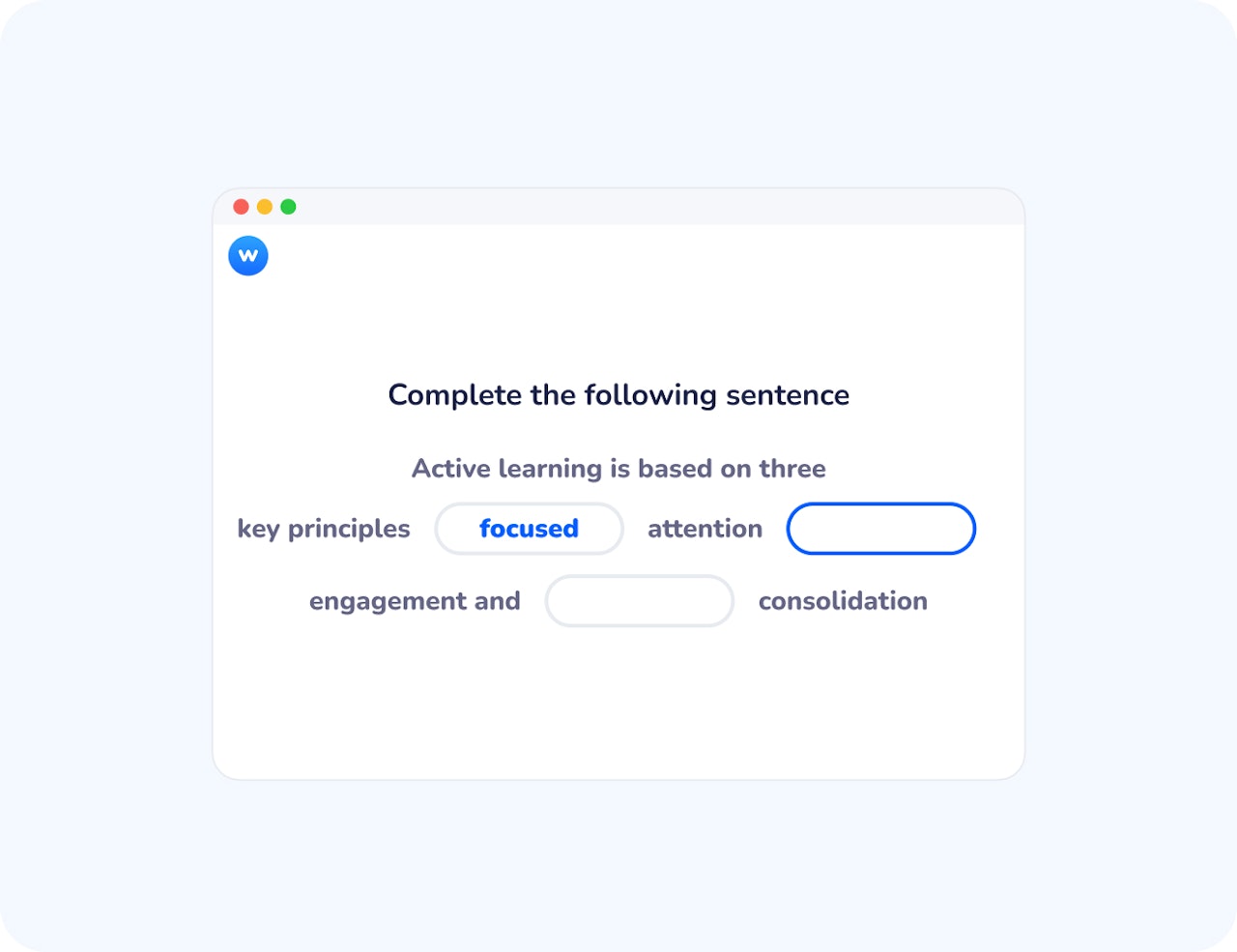 fill in the blank exercice
