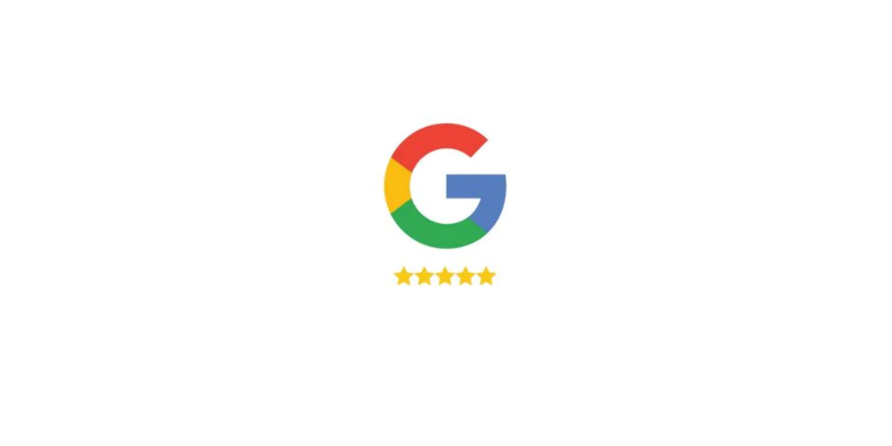 Google Reviews logo with five gold stars
